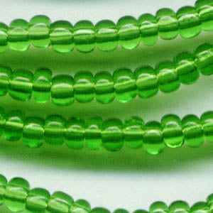 Czech Seed Beads - 6/0 - Transparent Chartreuse (500g)