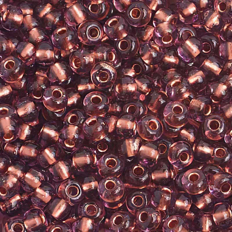 Czech Seed Beads - 6/0 - Copperlined Amethyst (500g)