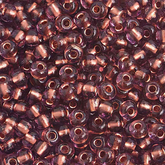 Czech Seed Beads - 6/0 - Copperlined Amethyst (500g)