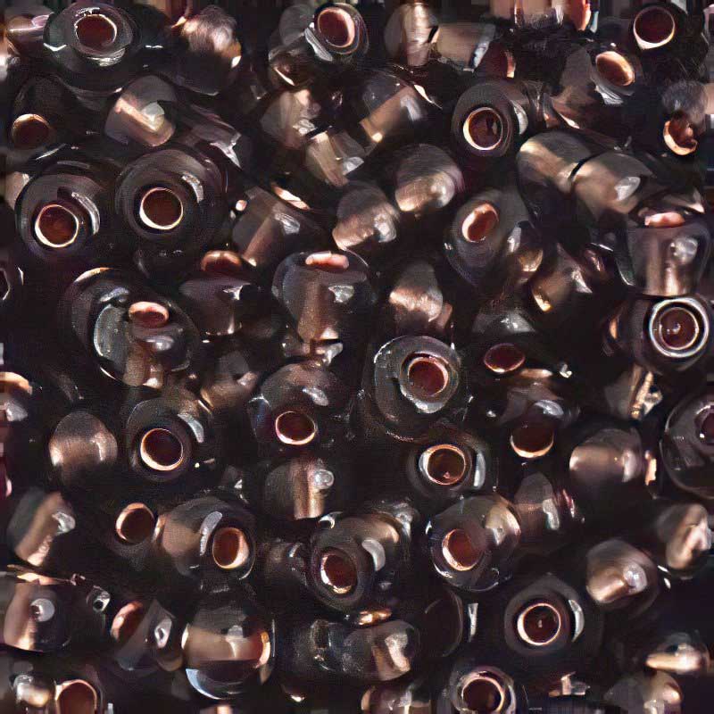 Czech Seed Beads - 6/0 - Copperlined Black Diamond (20g)