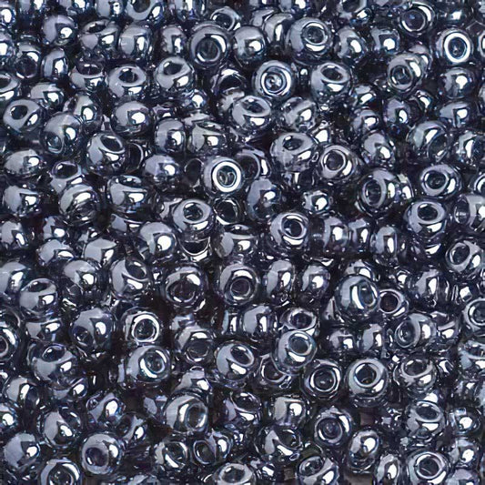Czech Seed Beads - 6/0 - Transparent Lustre Black Diamond (500g)