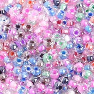 Czech Seed Beads - 6/0 - Colour Lined Crystal Mix (500g)