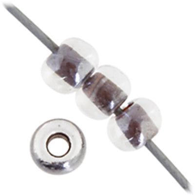 Czech Seed Beads - 6/0 - Colour Lined Taupe/ Crystal (500g)