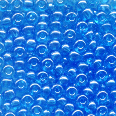 Czech Seed Beads - 6/0 - Transparent Lustre Blue (500g)