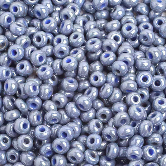 Czech Seed Beads - 6/0 - Opaque Greyish Lustre (500g)