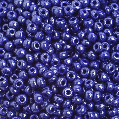 Czech Seed Beads - 6/0 - Opaque Blue Lustre (500g)