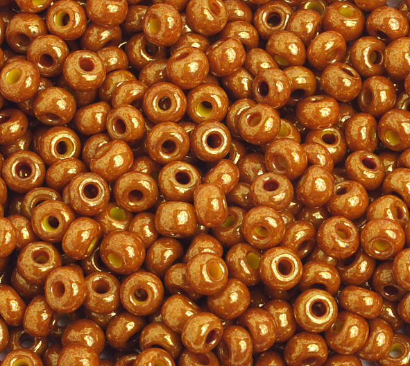 Czech Seed Beads - 6/0 - Opaque Light Brown Lustre (500g)