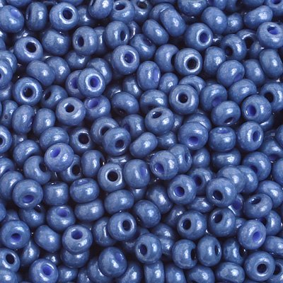 Czech Seed Beads - 6/0 - Opaque Blue Grey Lustre (500g)