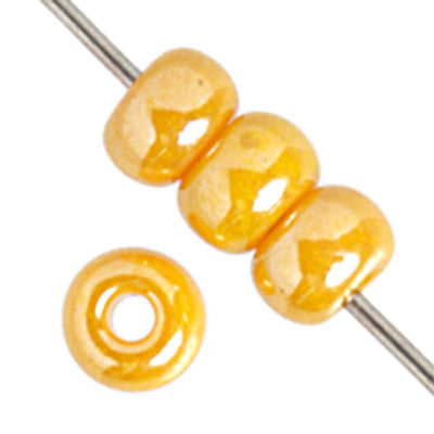 Czech Seed Beads - 6/0 - Opaque Yellow Lustre (500g)