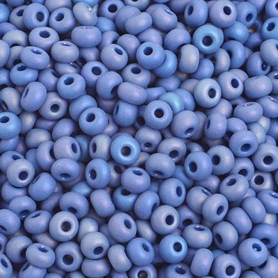 Czech Seed Beads - 6/0 - Matte Dark Blue AB (500g)