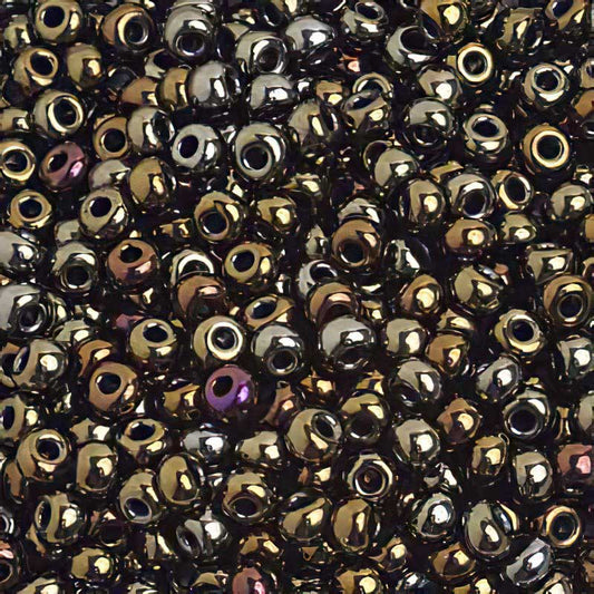 Czech Seed Beads - 6/0 - Opaque Brown AB (500g)