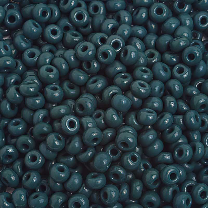 Czech Seed Beads - 6/0 - Opaque Dark Green (500g)