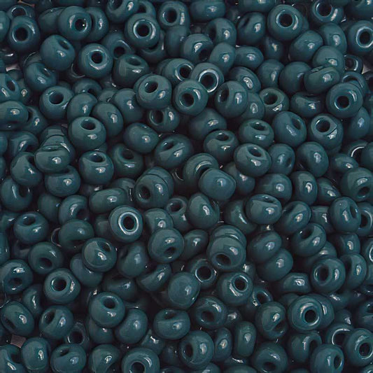 Czech Seed Beads - 6/0 - Opaque Dark Green (500g)