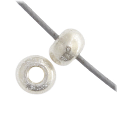 Czech Seed Beads - 6/0 - Metallic Silver (500g)