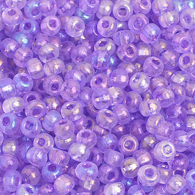 Czech Seed Beads - 6/0 - Transparent Mauve Rainbow AB (500g)