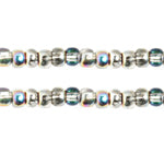 Czech Seed Beads - 6/0 - Transparent Crystal Marea Green Half Coat (100g)