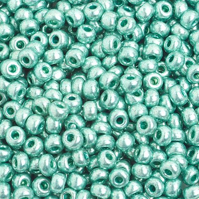 Czech Seed Beads - 6/0 - Metallic Green (500g)