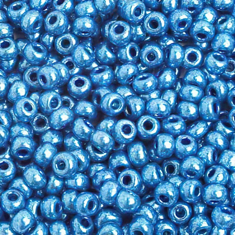 Czech Seed Beads - 6/0 - Opaque Metallic Blue (500g)