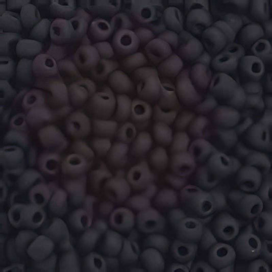 Czech Seed Beads - 6/0 - Opaque Black Matte (500g)