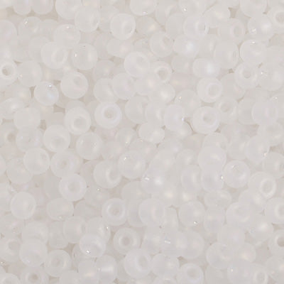 Czech Seed Beads - 6/0 - Transparent Matte Crystal AB (500g)