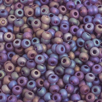 Czech Seed Beads - 6/0 - Transparent Matte Purple AB (500g)