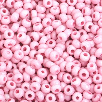 Czech Seed Beads - 6/0 - Chalk Pink Solgel (500g)