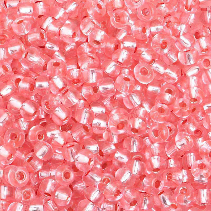 Czech Seed Beads - 6/0 - Silver Lined Pink [Solgel] (500g)