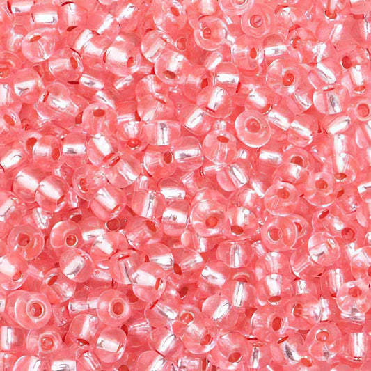 Czech Seed Beads - 6/0 - Silver Lined Pink [Solgel] (500g)