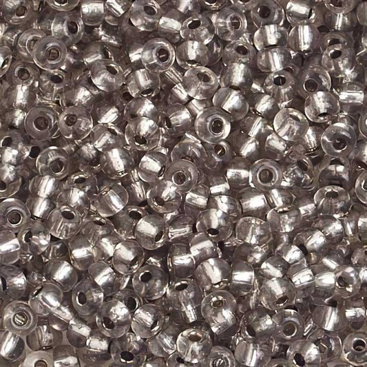 Czech Seed Beads - 6/0 - Silver Lined Light Grey [Solgel] (500g)