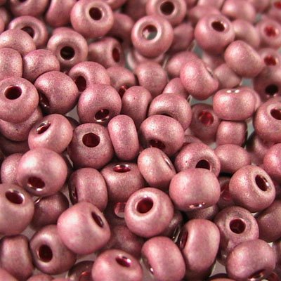 Czech Seed Beads - 6/0 - Metallic Dusty Rose Matte [Terracolour] (500g)