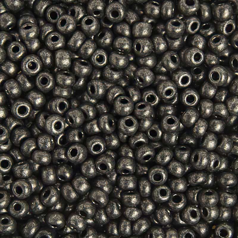 Czech Seed Beads - 6/0 - Metallic Steel [Terra] (500g)