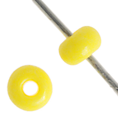 Czech Seed Beads - 6/0 - Opaque Yellow [Terra] (500g)