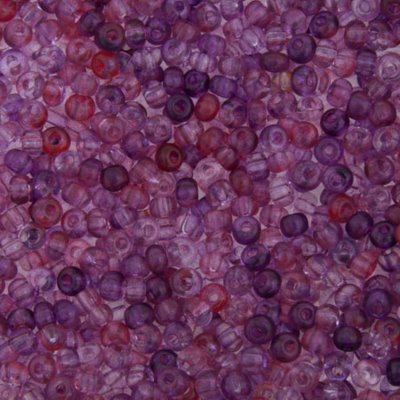 Czech Seed Beads - 6/0 - Transparent Fuchsia/ Red [Terra] (500g)