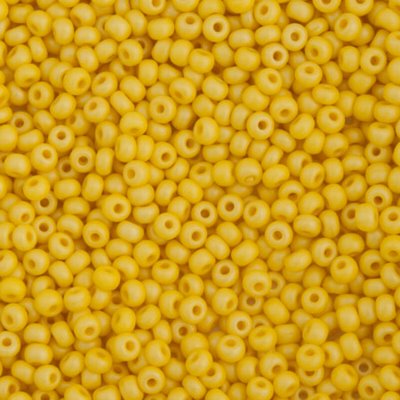 Czech Seed Beads - 6/0 - Matte Lustre Mustard [Terra] (500g)