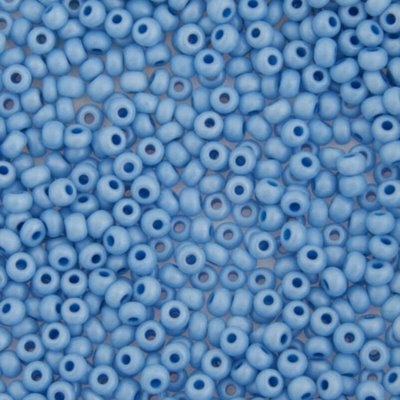 Czech Seed Beads - 6/0 - Matte Lustre Blue [Terra] (500g)