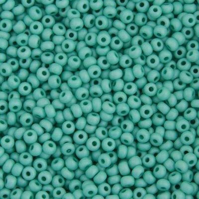 Czech Seed Beads - 6/0 - Matte Lustre Mint Green [Terra] (500g)