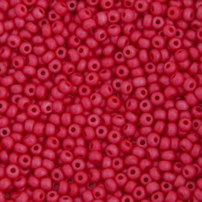 Czech Seed Beads - 6/0 - Matte Lustre Raspberry [Terra] (500g)