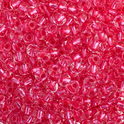 Czech Seed Beads - 6/0 - Crystal Pink Terra Pearl Lined (500g)