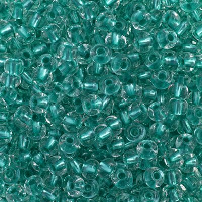 Czech Seed Beads - 6/0 - Crystal Green Terra Pearl Lined (500g)