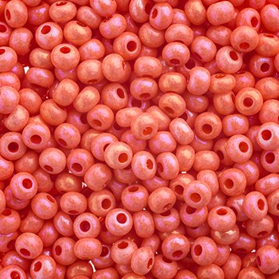 Czech Seed Beads - 6/0 - Salmon Rainbow Solgel (500g)