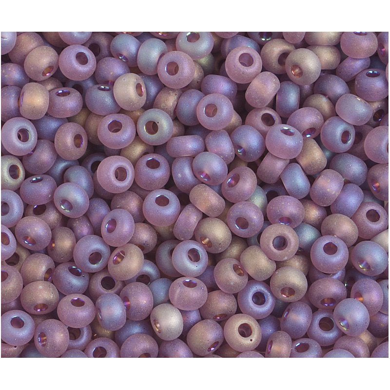 Czech - 4/0 Seed Beads - Light Amethyst Rainbow Matte (500g)