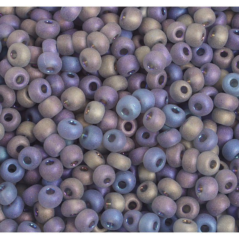 Czech - 4/0 Seed Beads - Black Diamond Rainbow Matte (500g)