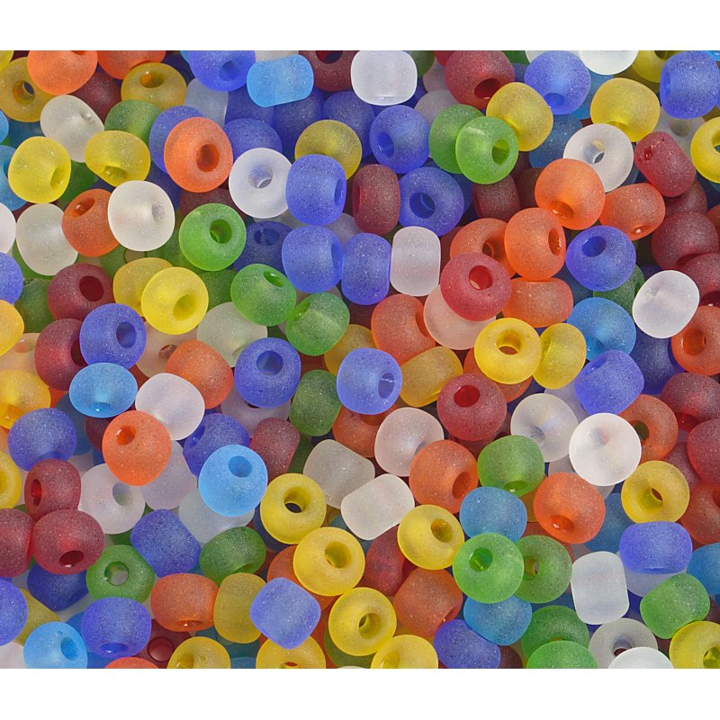 Czech - 4/0 Seed Beads - Matte Multi (500g)