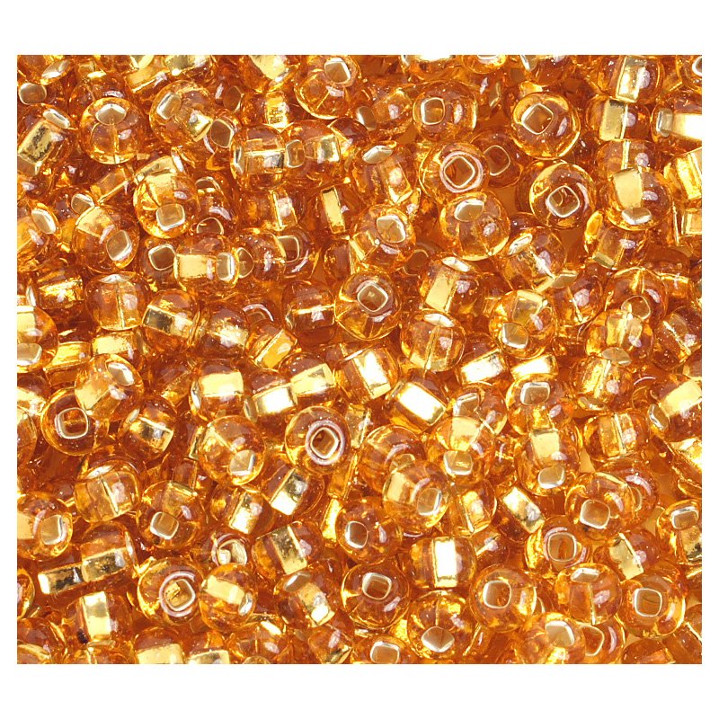 Czech - 4/0 Seed Beads - Silver Lined Gold (500g)