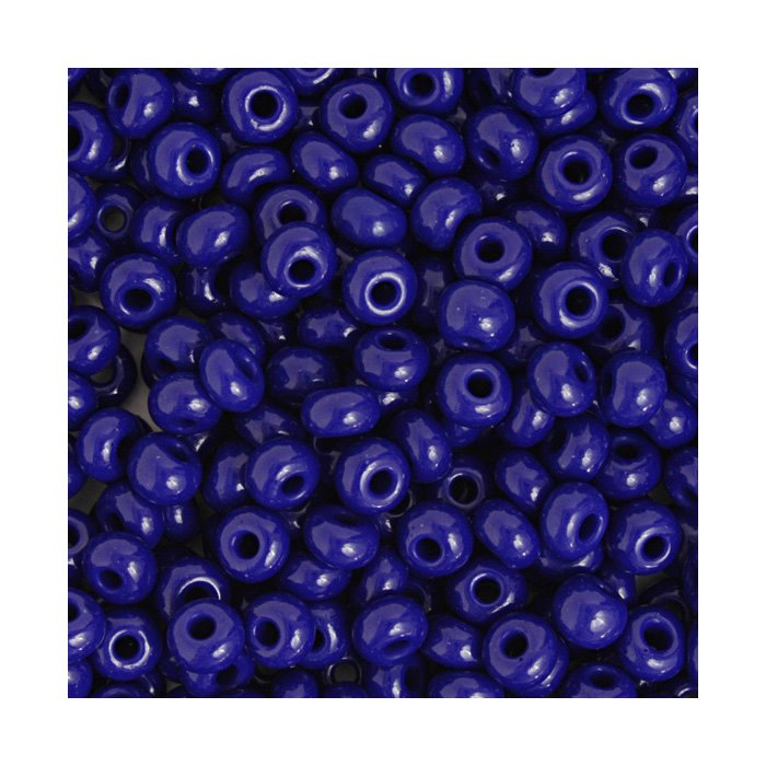 Czech - 2/0 Seed Beads - Opaque Navy Blue (500g)