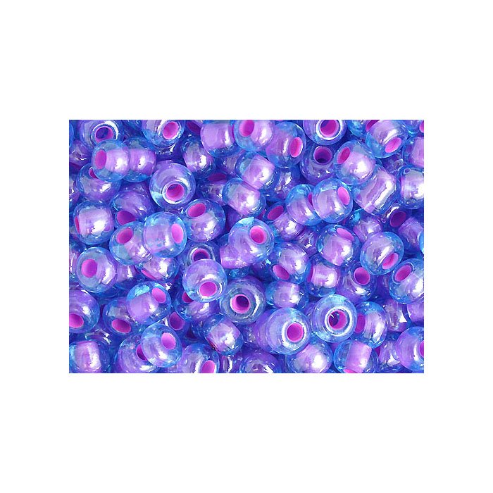Czech - 2/0 Seed Beads - Aqua/Purple Lined (500g)