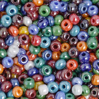 Czech - 3/0 - Seed bead - Opaque Multi Mix Luster (500g)