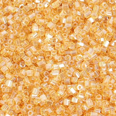 Czech - 10/0 2-cut Seed Beads - Light Topaz Luster (500g)