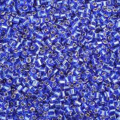 Czech - 10/0 2-cut Seed Beads - Silver Lined Blue (500g)