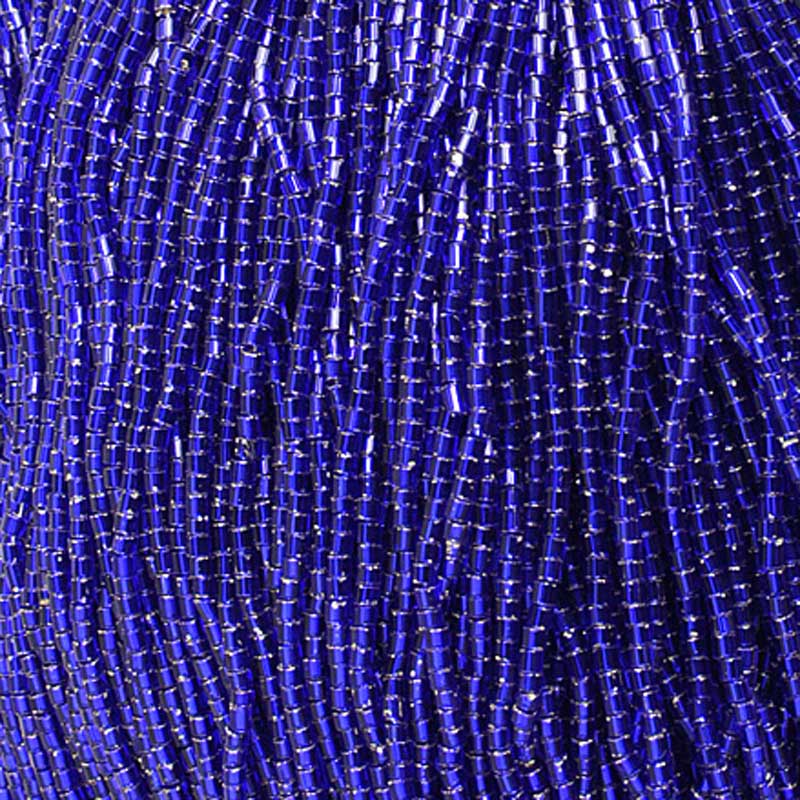 Czech Cut Seedbeads - 10/0 - Silver Lined Blue (hank)